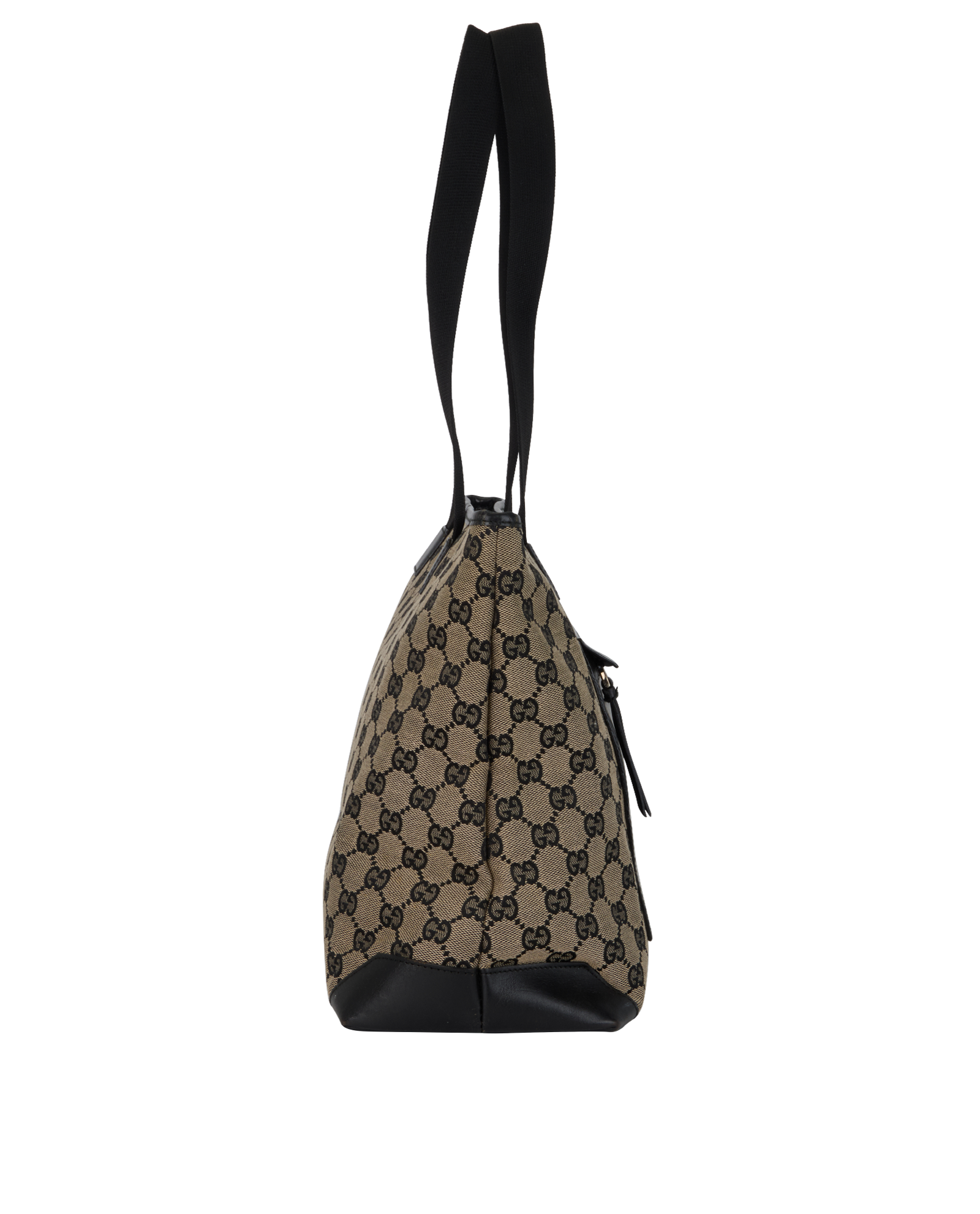 GG Tote, &pound;495, Handbags, Beige/Black, Canvas, Side view